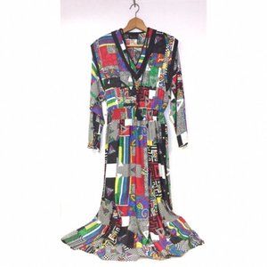 Vintage 1980's Diane Freis Georgette Dress